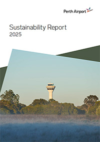 2025 Perth Airport Sustainability Report Cover