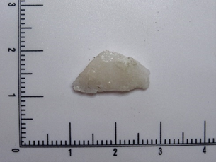 Quartz backed microlith: approx. 5000-10,000 years