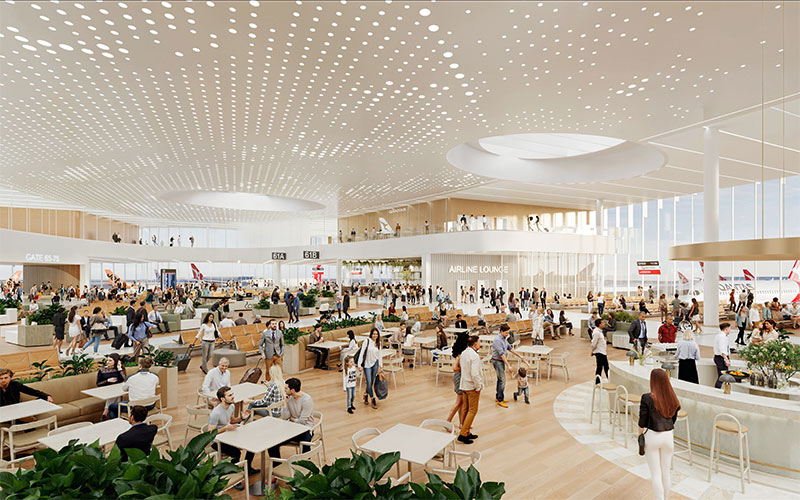 New Perth Airport Terminal render