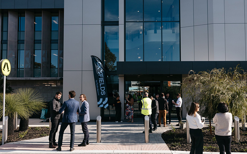 Practical Completion event with EMCO Building at office park