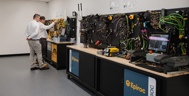 Epiroc Training Facility technology room
