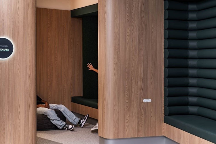 Perth Airport Sensory Room inside panels example