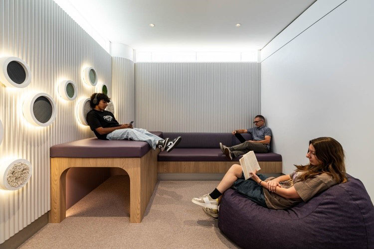 Perth Airport Sensory Room mixed seating areas