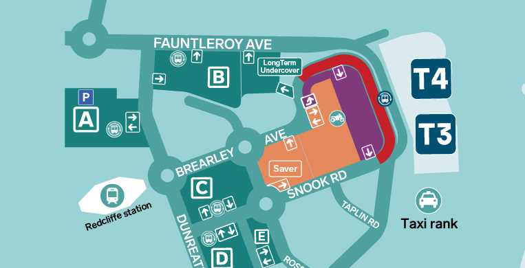 T3 and t4 airport maps