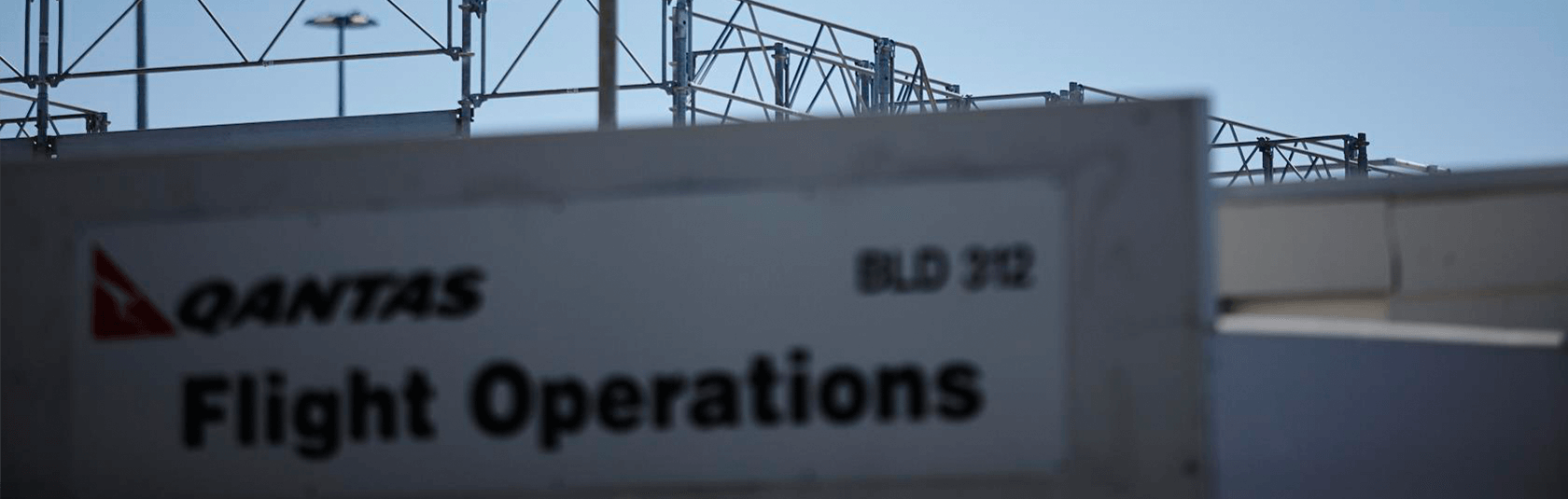 Qantas Flight Operations building signage