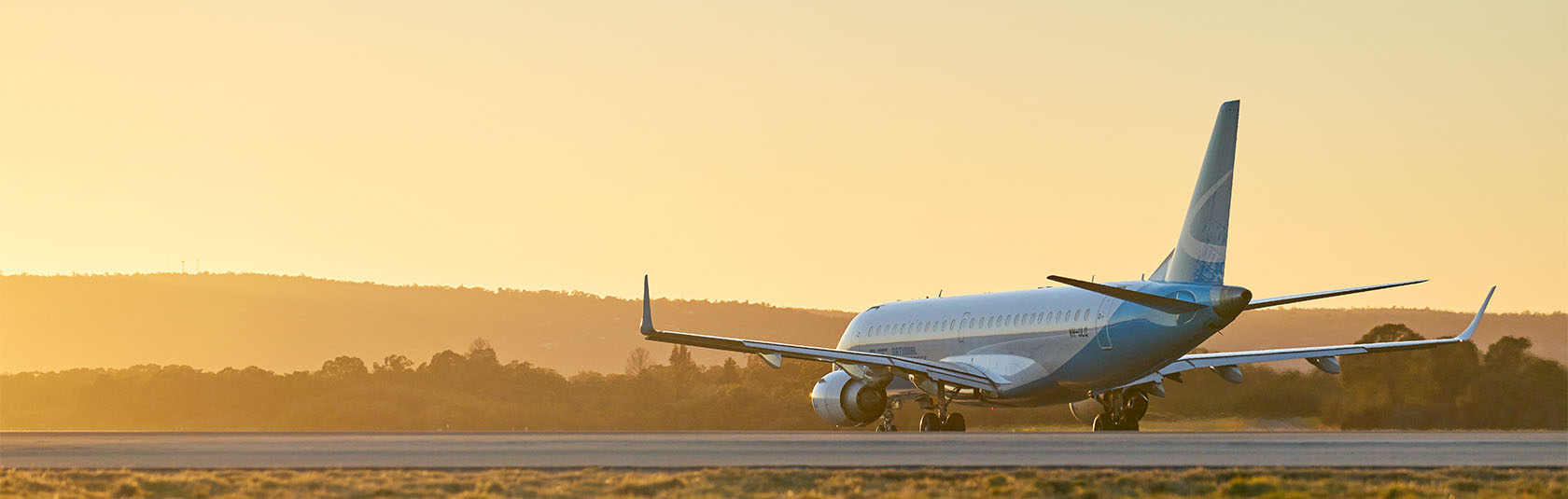 Picture of a plane on a runway